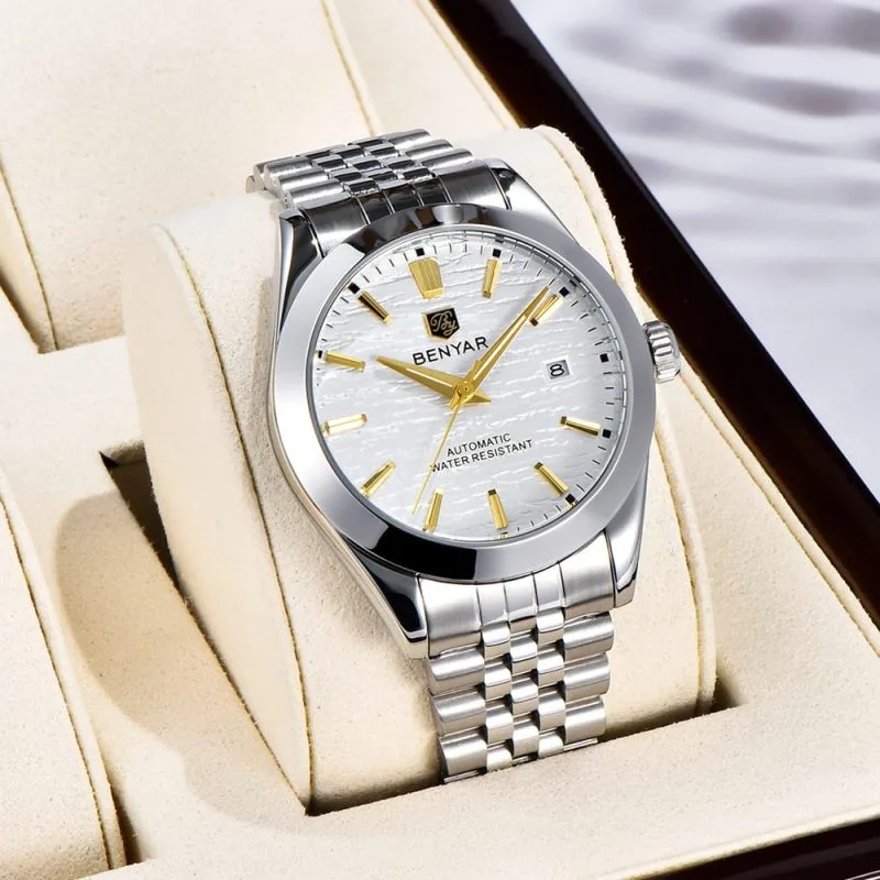 Alternative view of Benyar 5509 Automatic Mens Watch - Silver