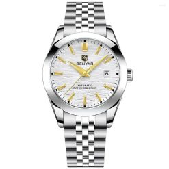 Benyar 5509 Automatic Mens Watch - Silver