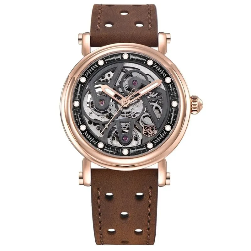 Benyar 5202 Mens Automatic Watch - Brown