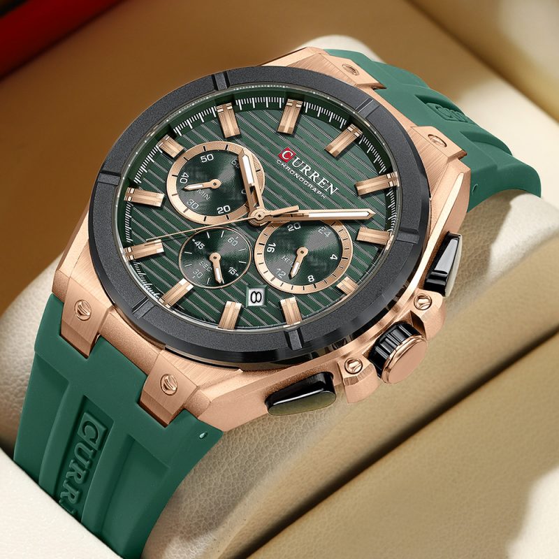 Alternative view of Curren 8464 Mens Chronograph Watch - Green