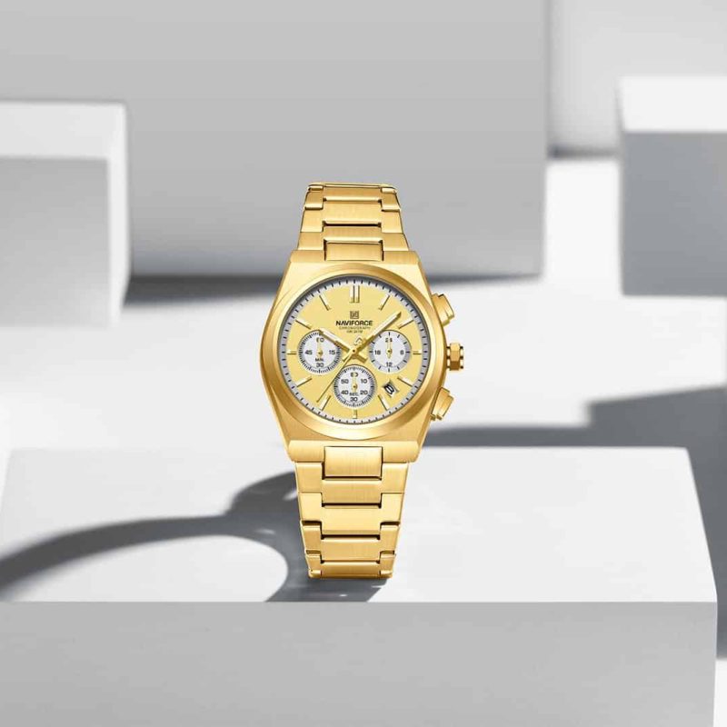 Alternative view of Naviforce 8048 Mens Chronograph Watch - Gold