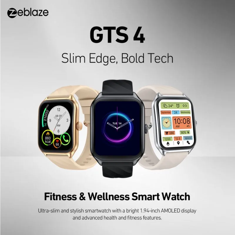 Alternative view of Zeblaze GTS 4 Smart Watch- Midnight Black